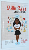 Lot of 2- Sasha Savvy Loves to Code (2017) Sasha Savvy Starts it Up (2020) by Sasha Ariel Alston - Hardcover Editions
