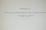The Absolute Poor - Report of a Donor Agencies Meeting on Rural Development in Africa (1974)