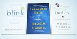 Lot of 3- Malcolm Gladwell (Outliers, Blink, Bomber Mafia) Softcover Editions