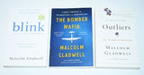 Lot of 3- Malcolm Gladwell (Outliers, Blink, Bomber Mafia) Softcover Editions