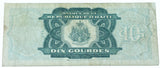 HAITI- Dix (10) Gourdes (1991) Circulated Banknote / Catherine Flon