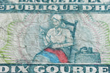 HAITI- Dix (10) Gourdes (1991) Circulated Banknote / Catherine Flon