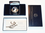 [US Mint] Jackie Robinson 1997-S Proof Commemorative Coin / 90% Silver - Box & COA