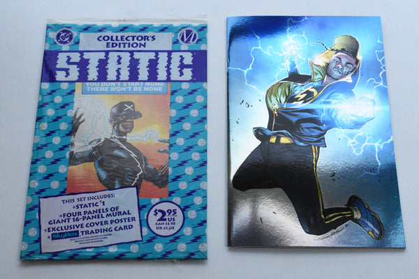 Lot of 2 comic books - STATIC #1 (1993) and STATIC #1 (2021) / sealed comic NEW