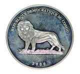 [Silver Coin] CONGO- 10 Francs - Republique Democratique du Congo- 2000