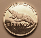 [Silver Coin] CONGO- 10 Francs - Republique Democratique du Congo- 2000