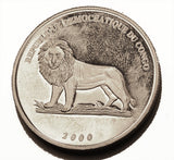 [Silver Coin] CONGO- 10 Francs - Republique Democratique du Congo- 2000