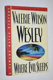 WHERE EVIL SLEEPS (A Tamara Hayle Mystery) 1996 by Valerie Wilson Wesley [NOVEL]