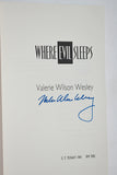 WHERE EVIL SLEEPS (A Tamara Hayle Mystery) 1996 by Valerie Wilson Wesley [NOVEL]