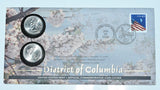 [US Mint] DUKE ELLINGTON / District of Columbia 2009 (2 x Quarter Set) First Day Issue with Stamp
