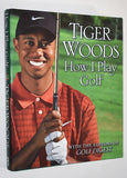 TIGER WOODS- How I Play Golf (2001) Hardcover / 1st Edition, 1st Printing