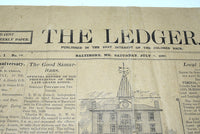 [Vintage Newspaper] THE LEDGER Vol.1 No.19 / July 9, 1898 - Published in the Best Interest of the Colored Race