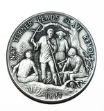 [Silver Art Medal] NAT TURNER LEADS SLAVE REVOLT 1831- Sterling Silver Medal / DANBURY MINT