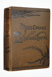 A Fool's Errand and The Invisible Empire (1880) by Albion W. Tourgee / Vintage Cloth [Novel KKK]