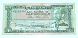 Ethiopia - 1 Birr (1966) Haile Selassie I / Lion of Judah (1966) [Banknote]