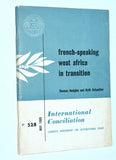 French Speaking West Africa in Transition (1960) by Thomas Hodgkin / Vintage Paperback