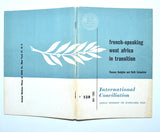 French Speaking West Africa in Transition (1960) by Thomas Hodgkin / Vintage Paperback
